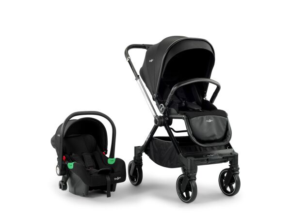Baby2go Avian Akıllı  360 Teker Travel Sistem Bebek Arabası Siyah Yeni Ürün