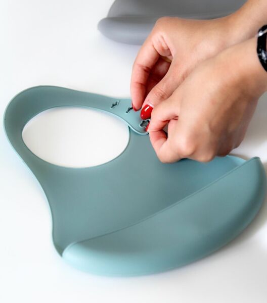 Babyjem Mini  Silikon Önlük Mint 718