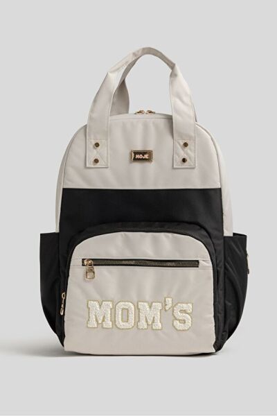 Moje Moms Anne Bebek Sırt Çantası Gri-Kahve