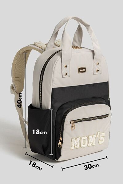 Moje Moms Anne Bebek Sırt Çantası Gri-Kahve