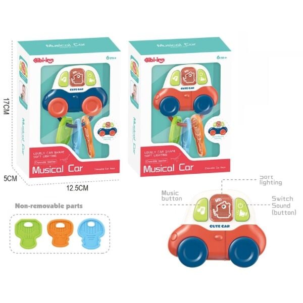 Vardem Kutulu Işıklı Müzikli Diş Kaşıyıcı Anahtarlıklı Araba