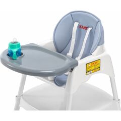 Kanz Yummy Fonsiyonel Masalı Mama Sandalyesi Gri