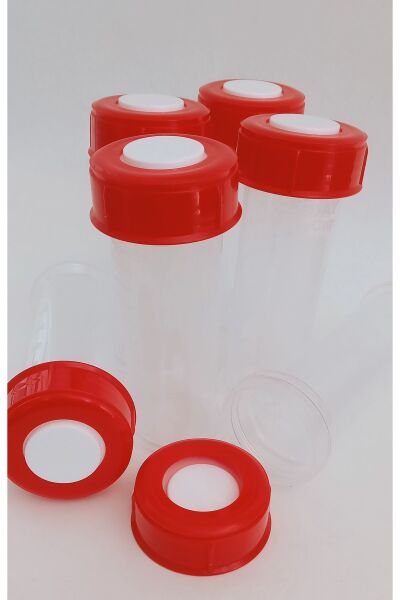 Eday 6'lı Anne Sütü Saklama Kapları Kırmızı, Mavi