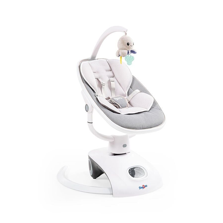 Baby2go 2459 Gardenia Otomatik Sallanan Lüks Ana Kucağı Açık Gri