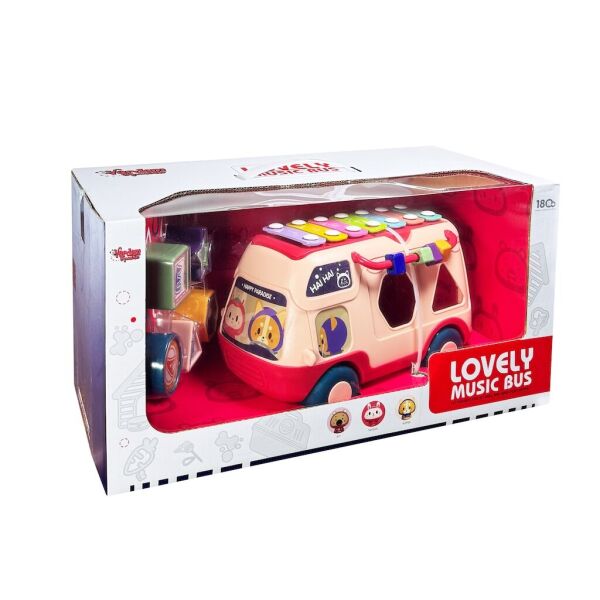 Vardem Eğitici Bul Tak ,Işıklı ve Müzikli Otobüs Karma Renk