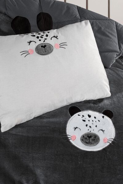 Kanz - Nakışlı Welvet Yorgan Seti(knz-012) 152.01.0278.Leo---------