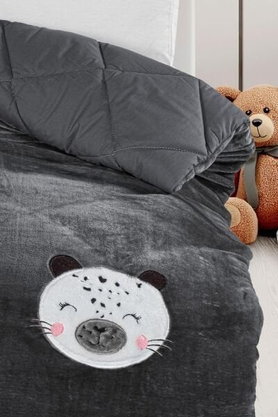 Kanz - Nakışlı Welvet Yorgan Seti(knz-012) 152.01.0278.Leo---------