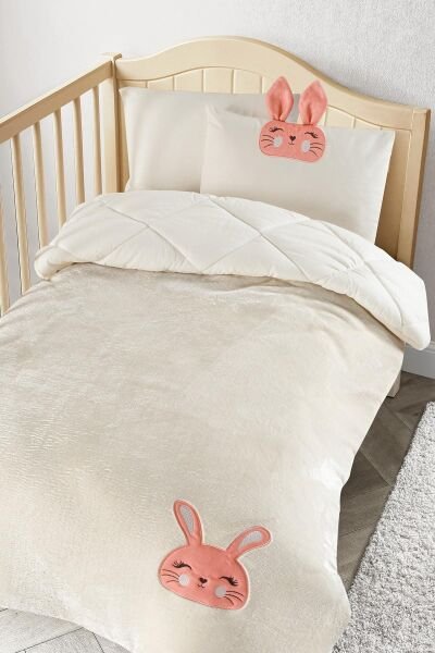 Kanz - Nakışlı Welvet Yorgan Seti(knz-012) 152.01.0278.Bunny-------