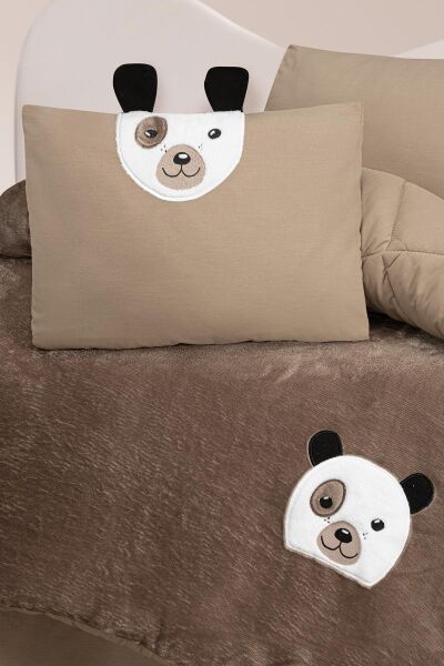 Kanz - Nakışlı Welvet Yorgan Seti(knz-012) 152.01.0278.Bear--------