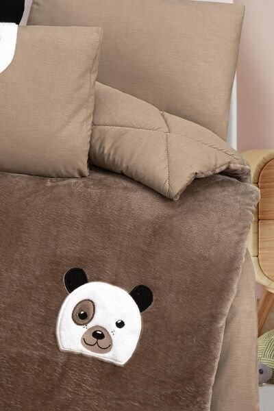 Kanz - Nakışlı Welvet Yorgan Seti(knz-012) 152.01.0278.Bear--------