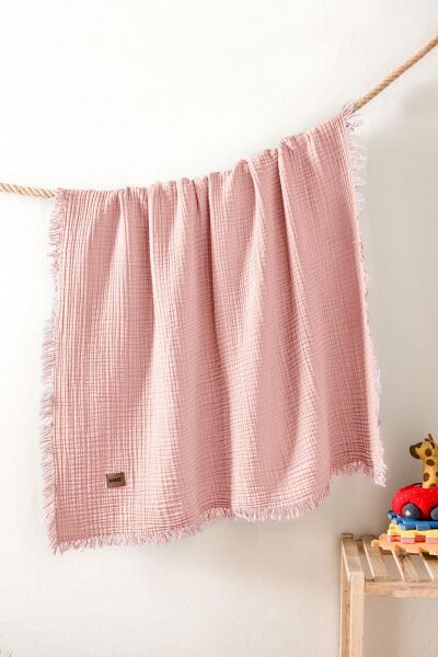 Kanz - Bebek 4 Kat Müslin Örtü(knz-027) 153.01.0194.Somon-------