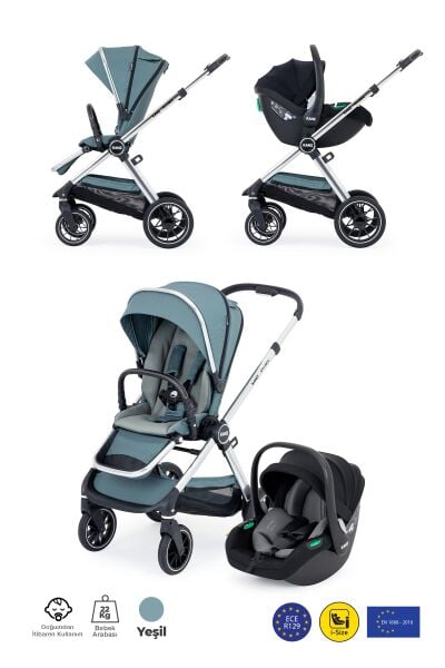 Kanz Explorer Autofold Travel Sistem Bebek Arabası Hunter Green