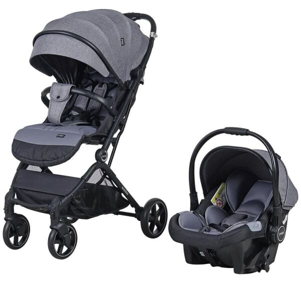 Prego 2032 Solo Travel Sistem Bebek Arabası Gri