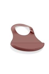 Babyjem Mini  Silikon Önlük Mocha 718