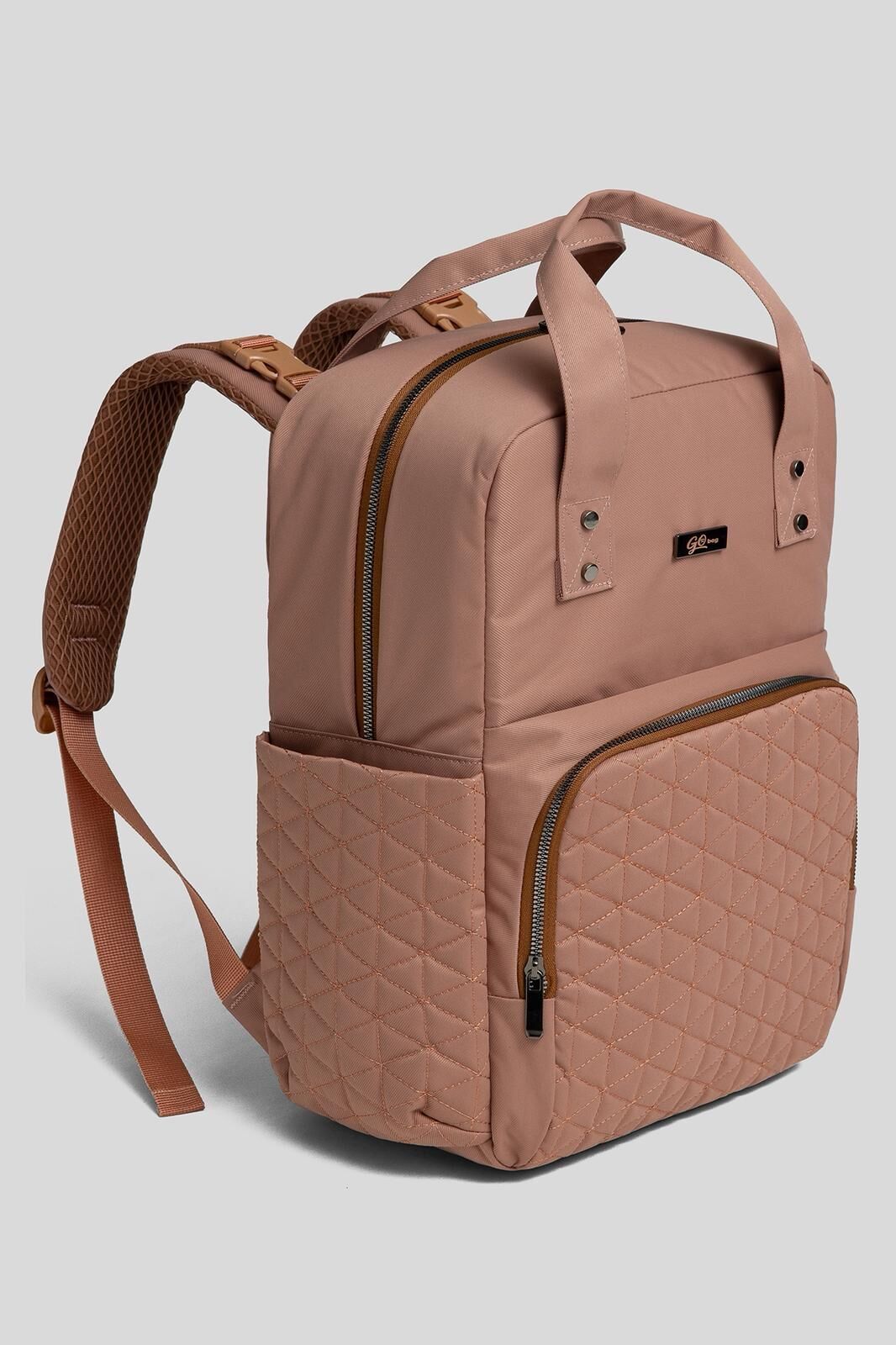 Baby2Go Go Bag Astorıa  Anne Bebek Bakım Çantası (Somon)