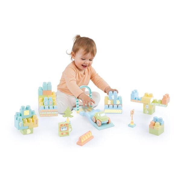 Dolu Oyuncak Yol Ve Blok Set 50 Parça 5235