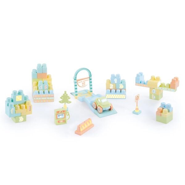 Dolu Oyuncak Yol Ve Blok Set 50 Parça 5235