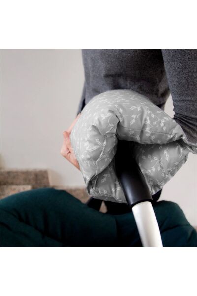 Babyjem Baş Destekli Emzirme Minderi Gri Çiçek 737