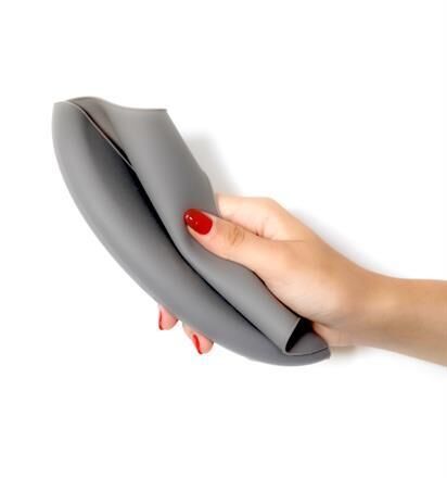 Babyjem Mini  Silikon Önlük Gri 718