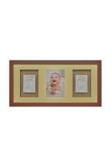 Baby Memory Prints Üçlü Çerçeve Frame Ceviz