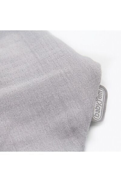 Babyjem Ahşap Diş Kaşıyıcılı Bürümcük Müslin Önlük Gri 736