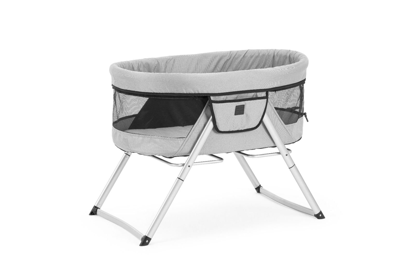 Quard & Baby Bushuo Midi Xl Bed Side Alüminyum Portatif Katlanır Beşik C00101 Gri