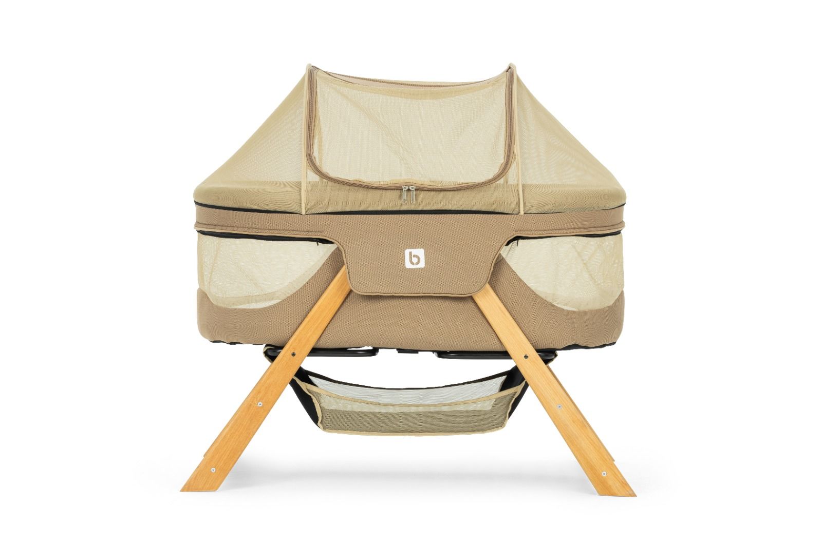Quard & Baby Bushuo Angel Ahşap Sallanabilen Portatif Beşik B00105 Latte