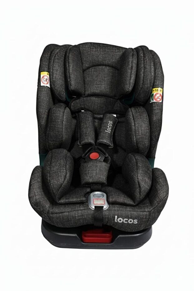 Moje locos 360 Derece Dönebilen (0-36) kg İsofixli Çocuk Oto Koltuğu Siyah