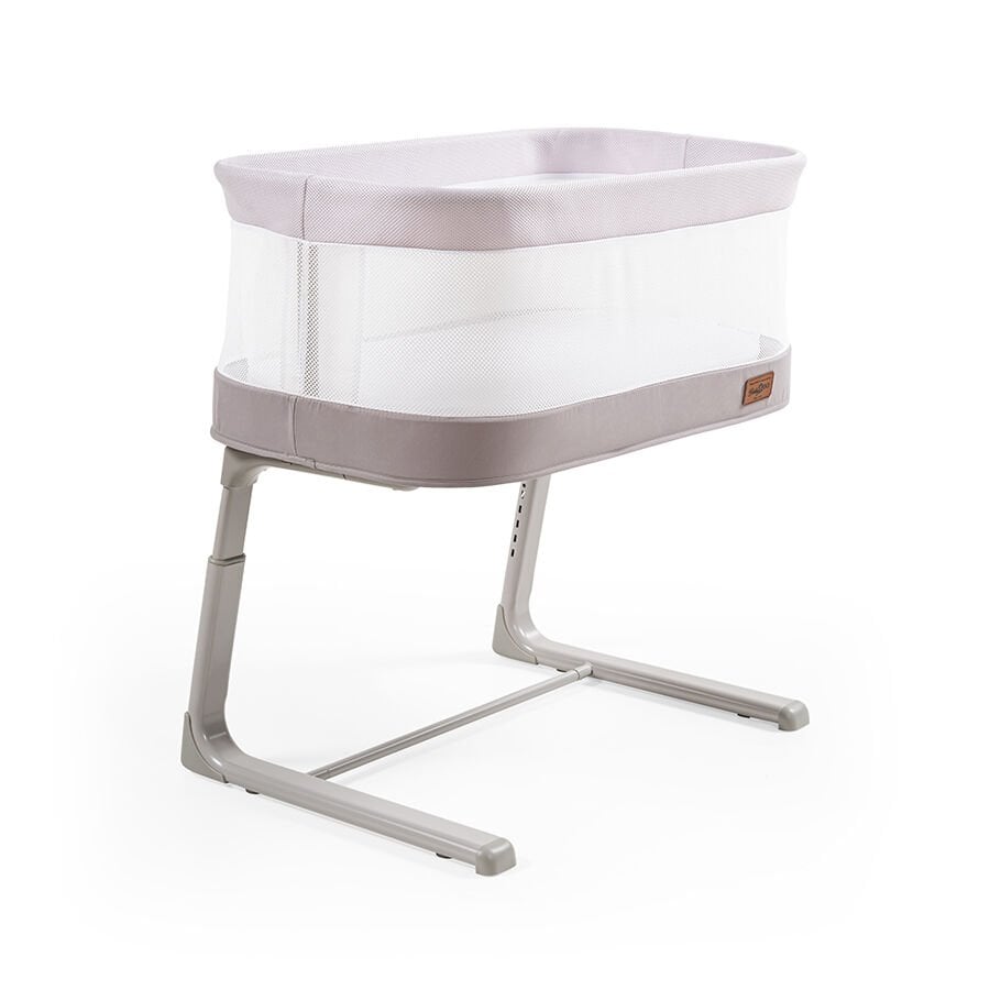 Baby2go 2450 Magnolia Kademeli Anne Yanı Otomatik Müzikli Lüks Beşik Açık Gri