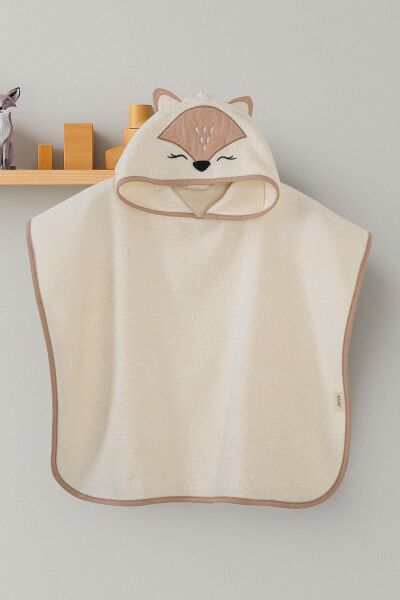 Kanz - Nakışlı Havlu Panço 2-3 Yaş(knz-038) 153.01.0221.Fox Bej-----