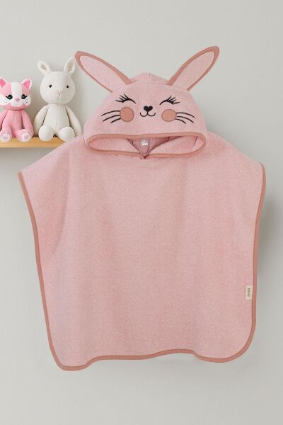 Kanz - Nakışlı Havlu Panço 2-3 Yaş(knz-038) 153.01.0221.Bunny-Açık-P