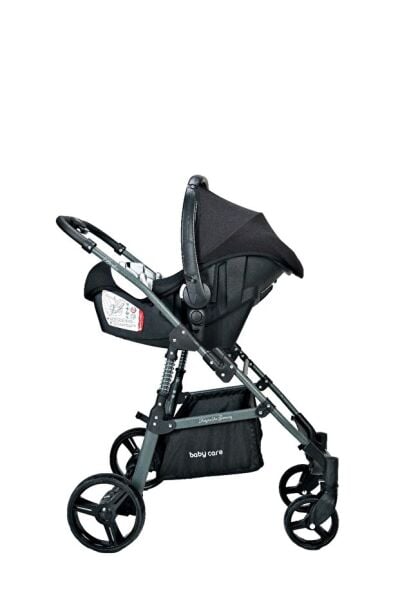 Baby Care Bc-360+2  Berlin Travel Sistem Bebek Arabası Siyah S
