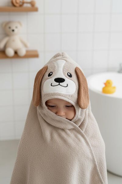 Kanz - Nakışlı  Havlu Kundak Silgi(knz-037) 153.01.0220.Dog-Taş-----