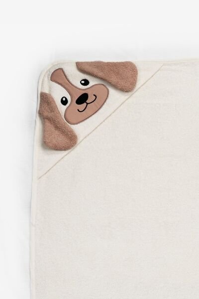 Kanz - Nakışlı  Havlu Kundak Silgi(knz-037) 153.01.0220.Dog-Krem----