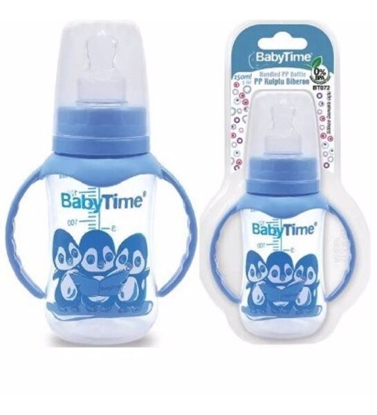 Babytime Bt072  Biberon Kulplu Pp 150 Ml Damaklı Uç