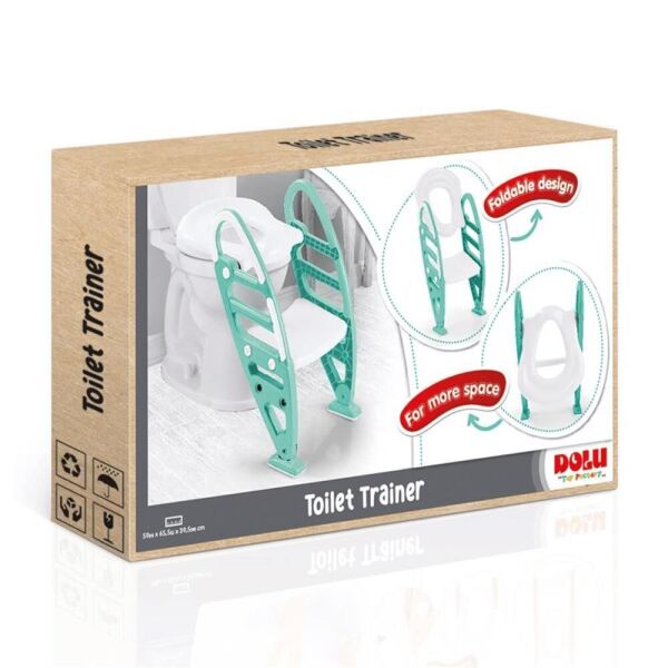 Dolu Kaymaz Ayarlı Merdıven Klozet Adaptoru Yesıl 7248