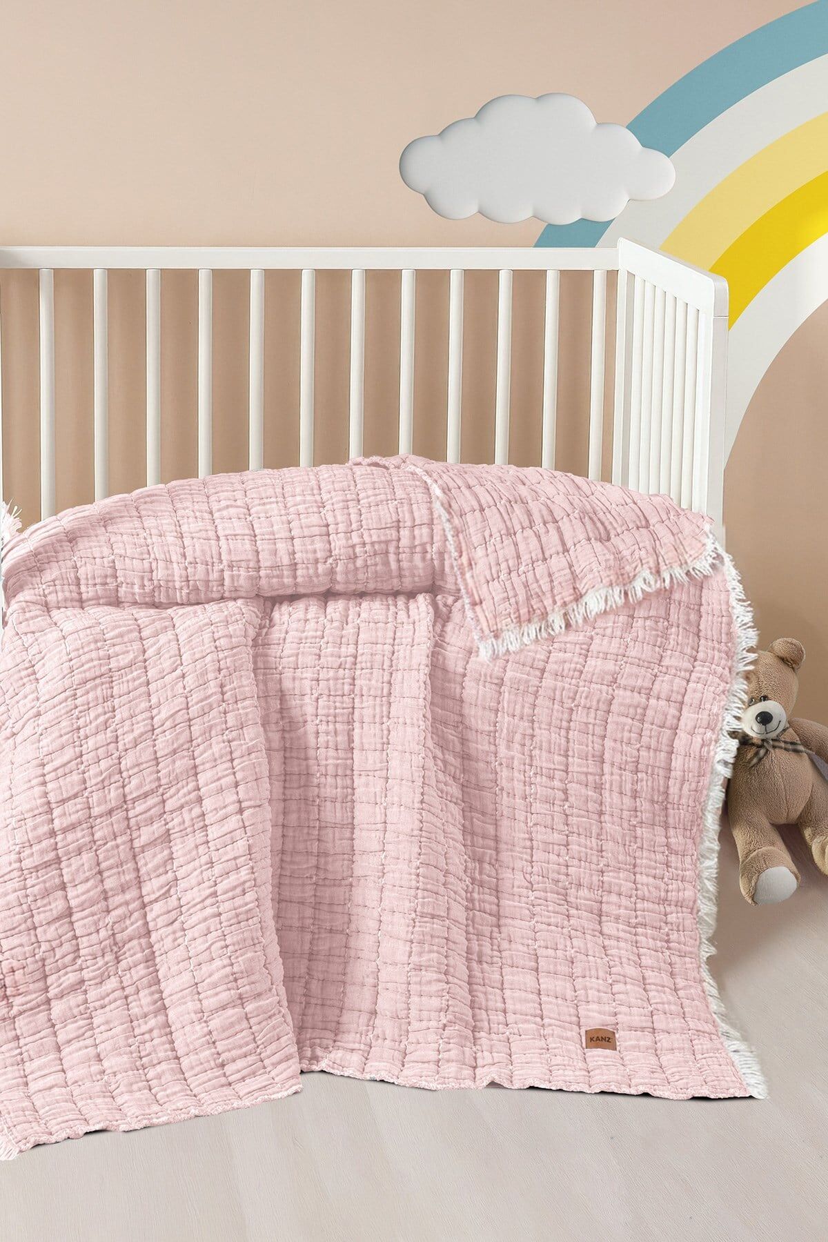 Kanz - Lıght Bebek Yorganı(knz-044) 152.01.0280.Pudra-----