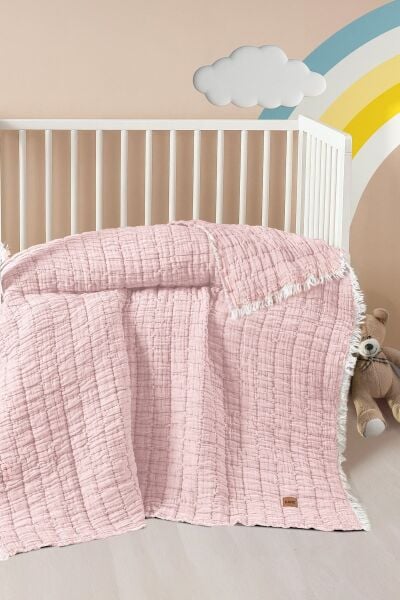 Kanz - Lıght Bebek Yorganı(knz-044) 152.01.0280.Pudra-----
