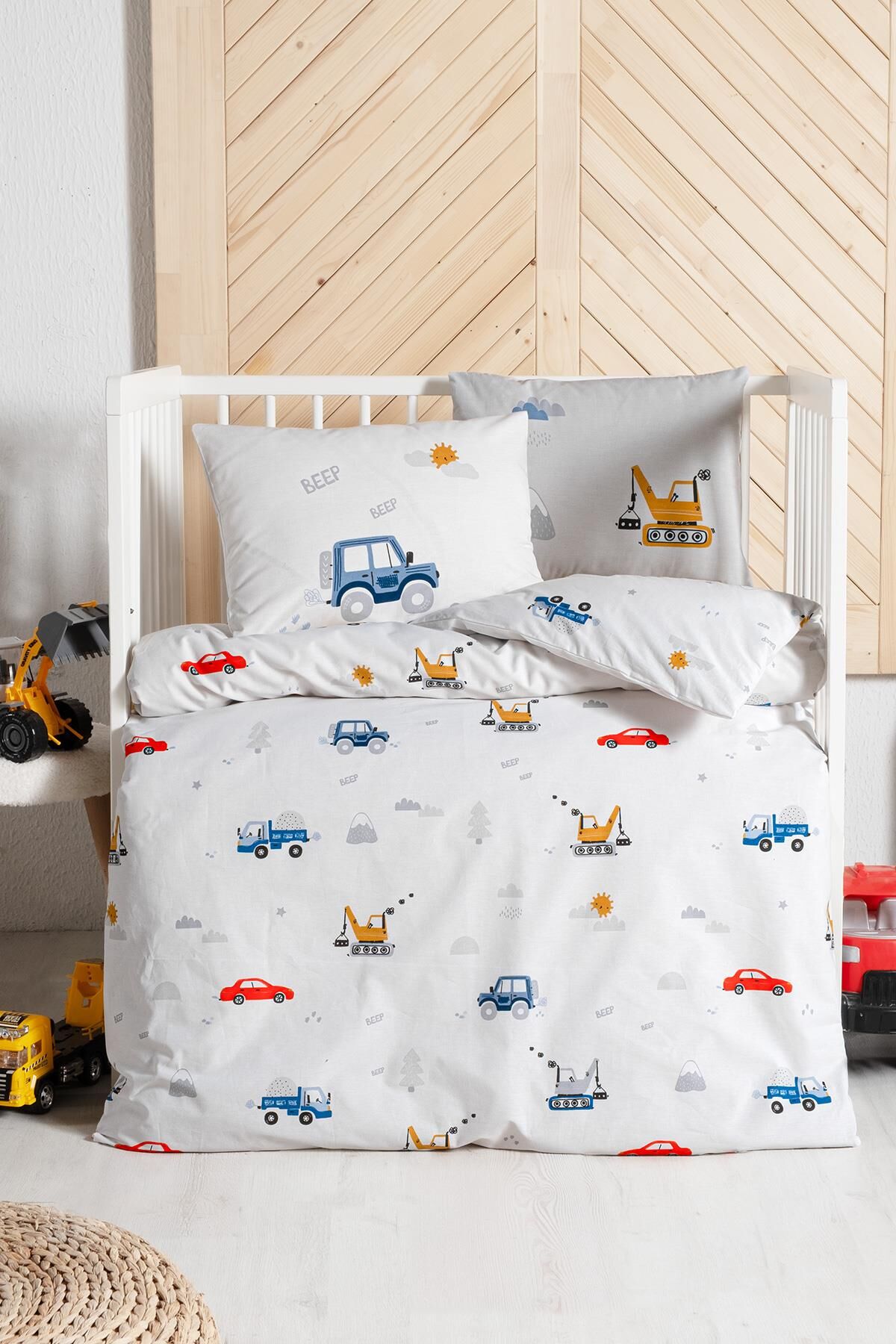 Kanz Dıgger Cars  Bebek Nevresim Takımı