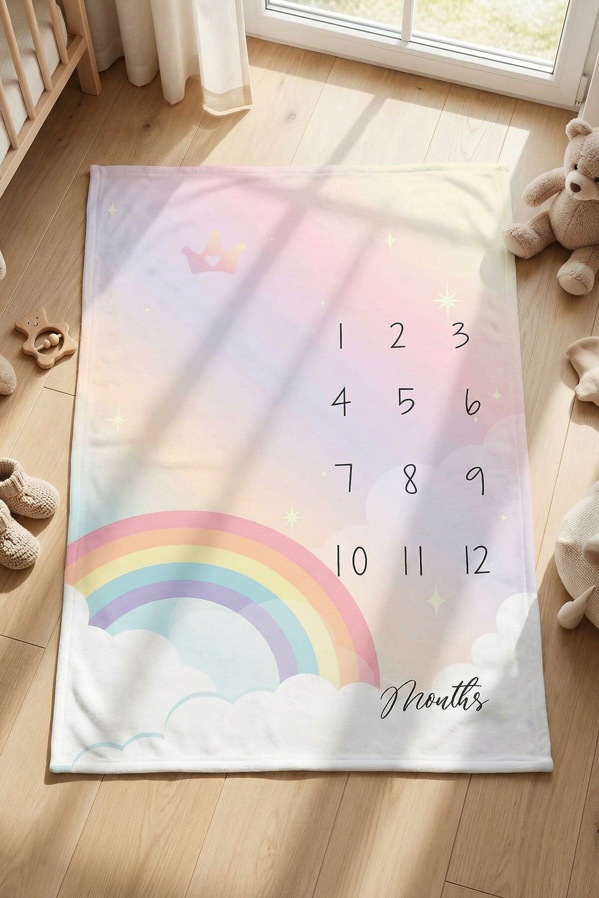 Kanz Bebek Çekim Örtüsü Lıttle Raınbow 100*150