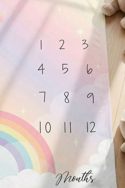 Kanz Bebek Çekim Örtüsü Lıttle Raınbow 100*150