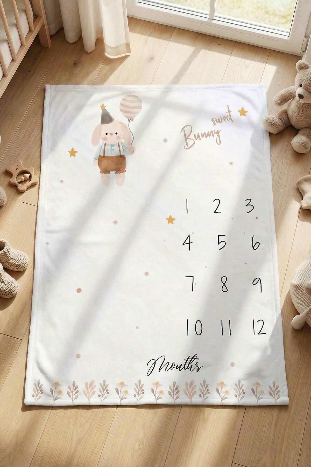 Kanz Bebek Çekim Örtüsü Bunny Sweet 100*150