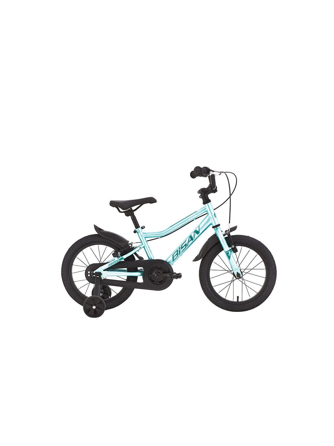 Bisan LİLY 16''-25 Ürün Rengi: TURKUAZ Kadro: 10'' - 26 CM Vites: 1x1 VİTES Tekerlek: 16'' Etiket Rengi: TURKUAZ