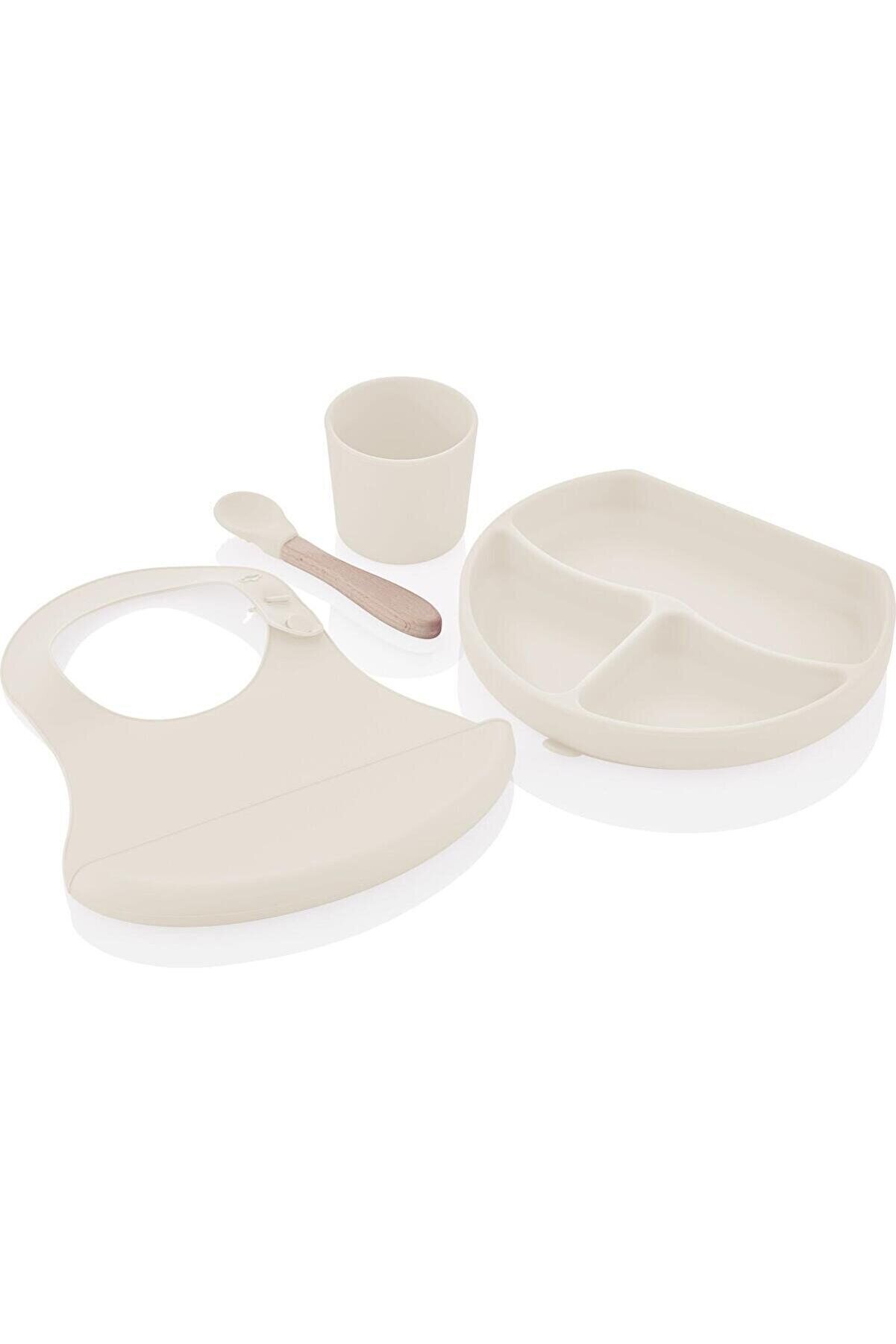 Babyjem Silikon Beslenme Seti Ekru 728