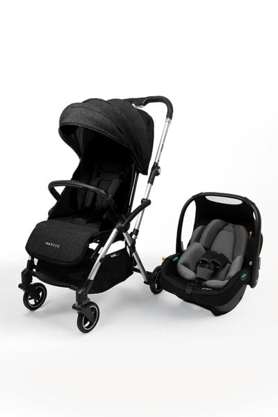 Kanz Marcus Raısın Kabin Travel Bebek Arabası Siyah