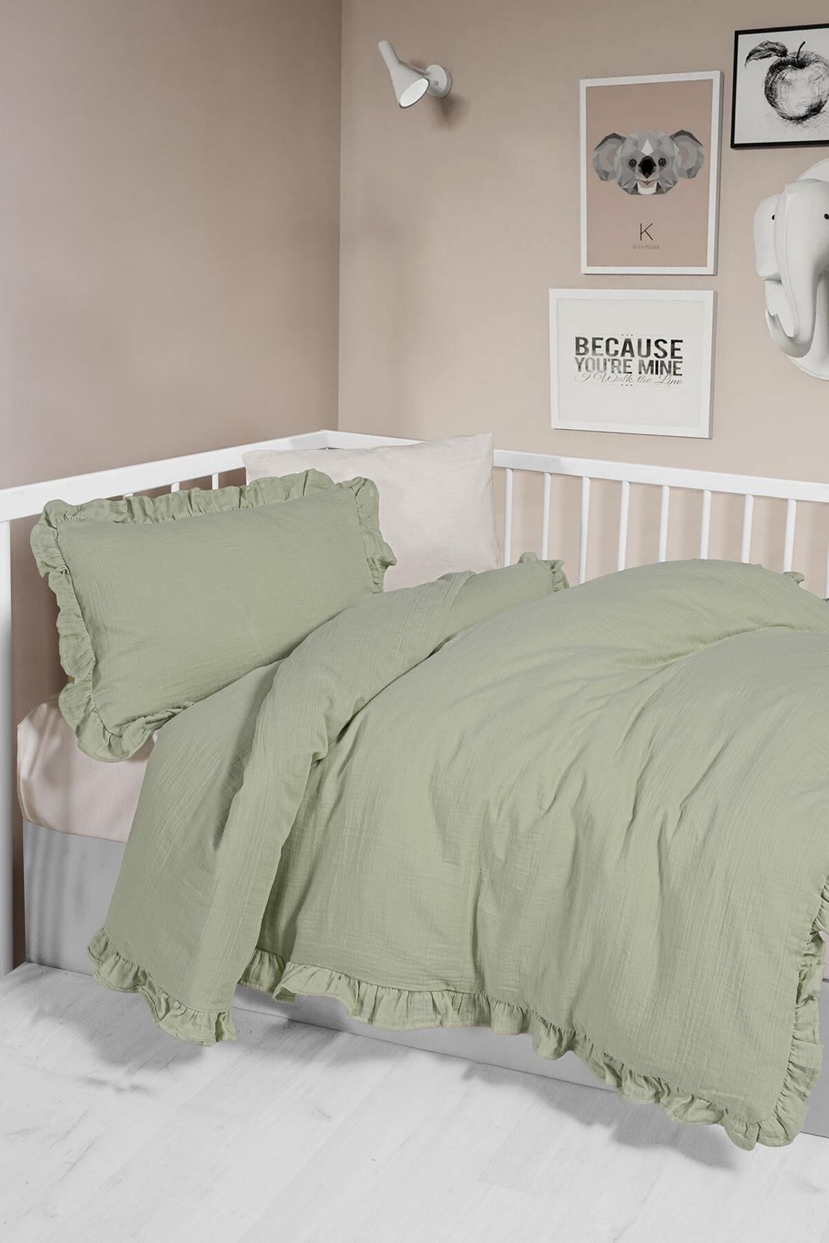 Kanz - 2 Kat Fırfırlı Bebek Müslin Nev.(knz-023) 152.01.0261.Mint--------