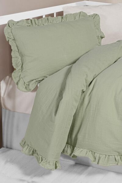 Kanz - 2 Kat Fırfırlı Bebek Müslin Nev.(knz-023) 152.01.0261.Mint--------