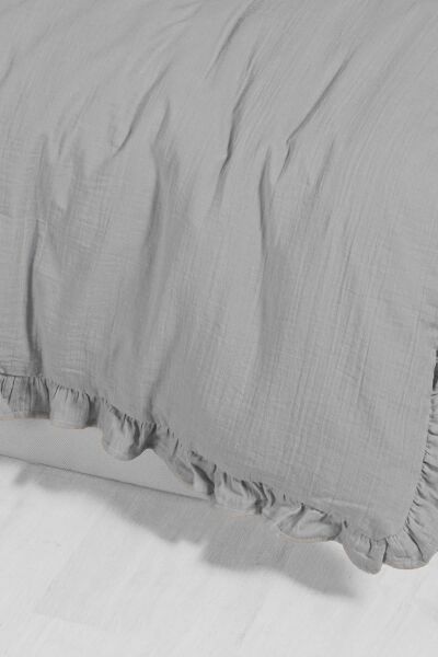 Kanz - 2 Kat Fırfırlı Bebek Müslin Nev.(knz-023) 152.01.0261.Gri---------