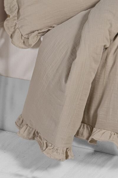 Kanz - 2 Kat Fırfırlı Bebek Müslin Nev.(knz-023) 152.01.0261.Bej---------