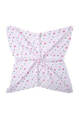 Sevi Bebe Desenli Müslin Battaniye 100X100 Cm - Yıldız Yağmuru Pembe 353-140-2